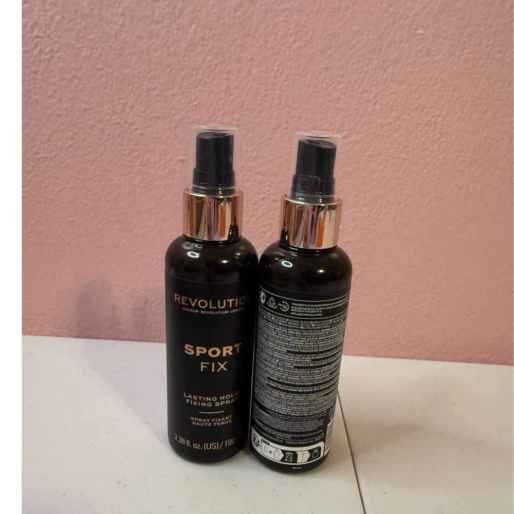 Makeup Revolution Sport Fix Lasting Hold Fixing Spray 3.38oz 100ml Set of 2